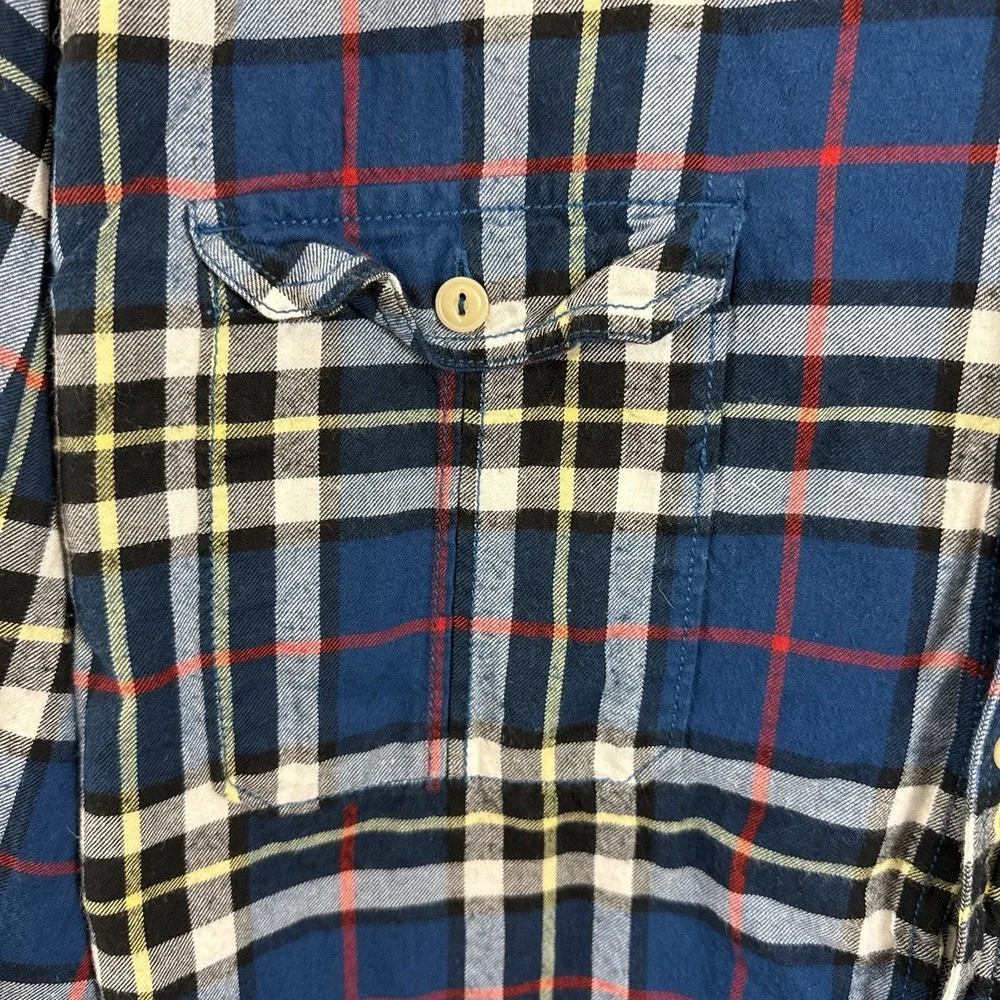 Nautica Jeans Co Men's 3XL Plaid Flannel Shirt Button Down‎
